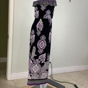 White House Black Market Strapless Maxi Dress